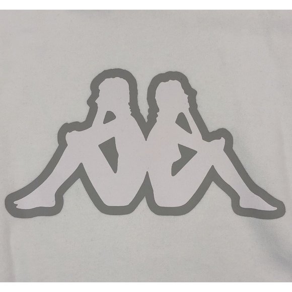 Kappa Logo Tape Apet 2 Mens XL White Regular Fit Pullover Hoodie Sweatshirt - Picture 4 of 12